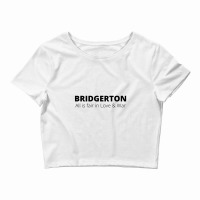 All Is Fair In Love And War Bridgerton Crop Top | Artistshot