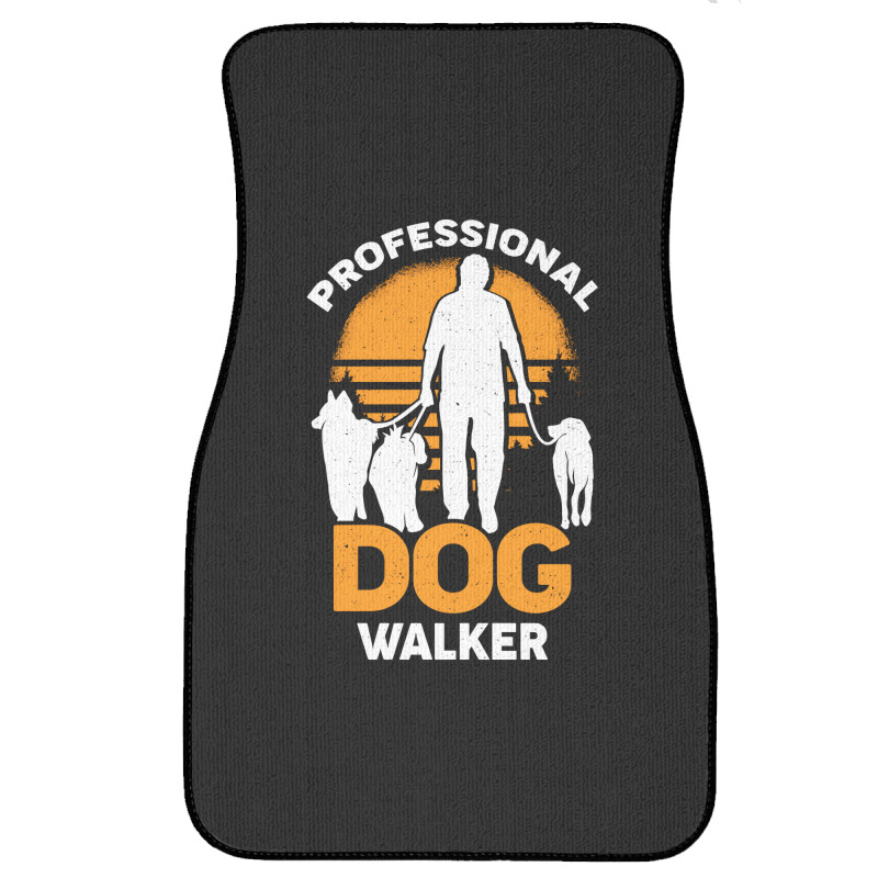 Professional Dog Walker Pet Sitter Gift Front Car Mat | Artistshot