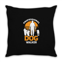 Professional Dog Walker Pet Sitter Gift Throw Pillow | Artistshot