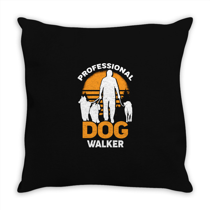 Professional Dog Walker Pet Sitter Gift Throw Pillow | Artistshot