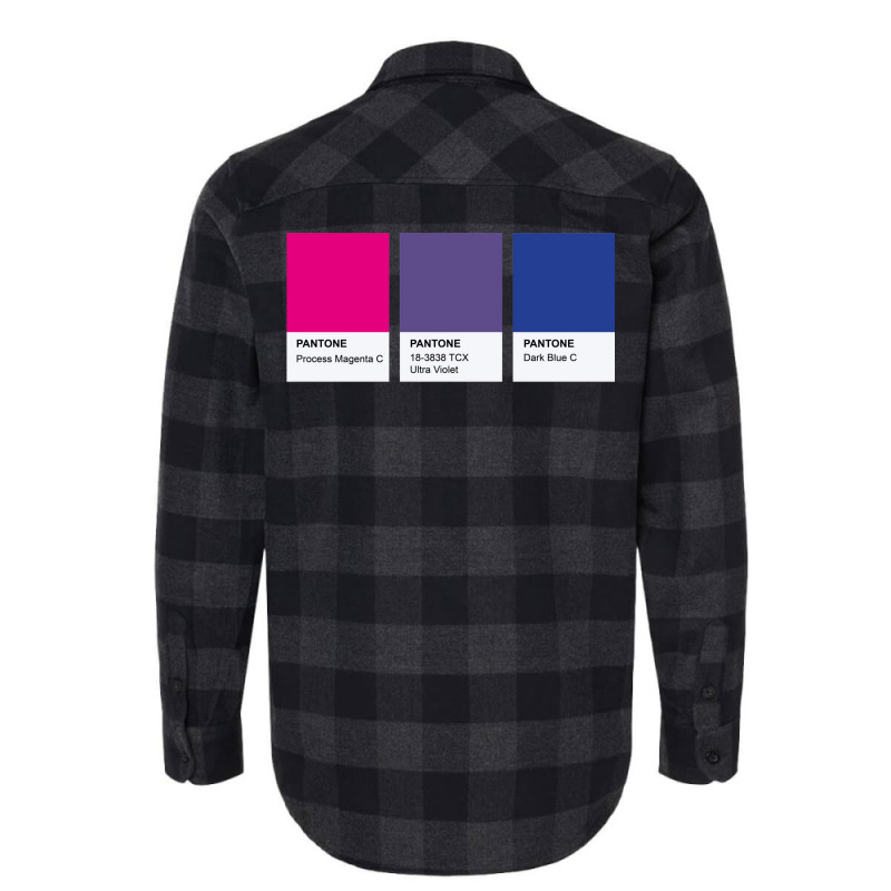 Lgbt Color Pantone Pallete Bisexual Community Design Classic Flannel Shirt | Artistshot