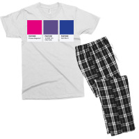 Lgbt Color Pantone Pallete Bisexual Community Design Classic Men's T-shirt Pajama Set | Artistshot