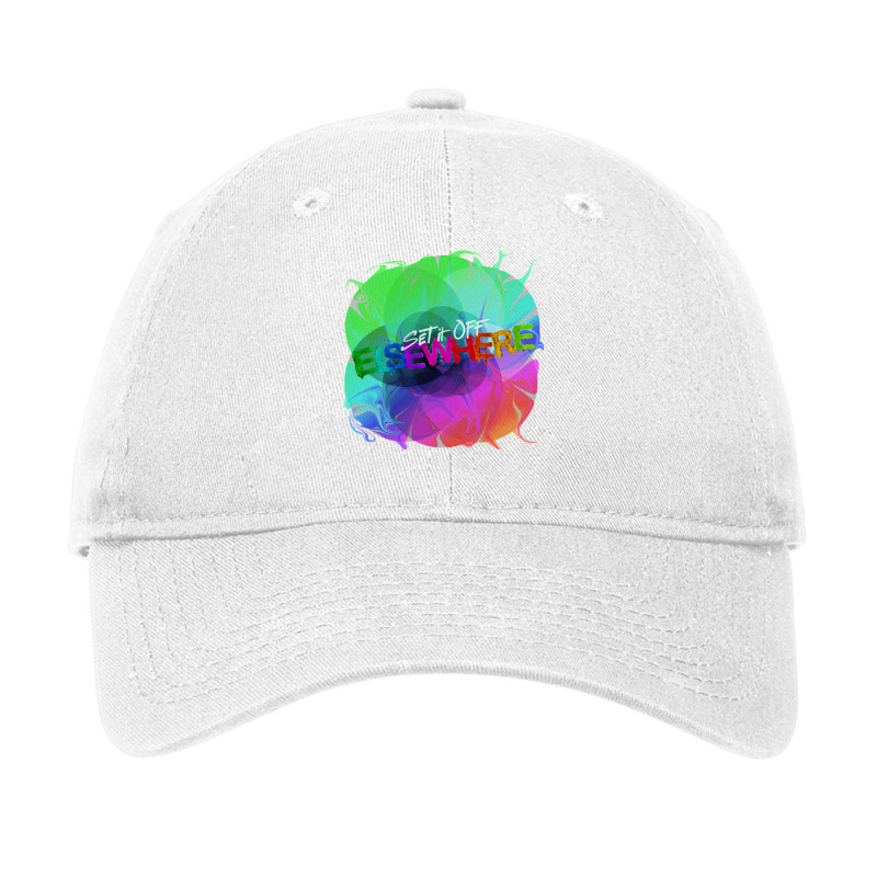 Set It Off Elsewhere Album Rainbow Melt Adjustable Cap | Artistshot