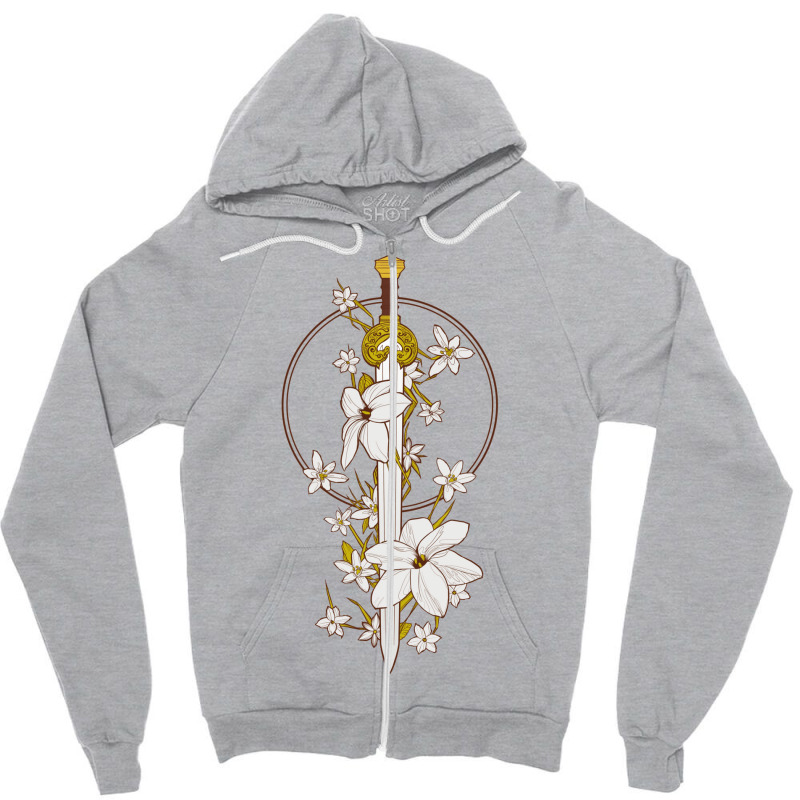 Petals On The Burial Mounds Zipper Hoodie by racidaniritx | Artistshot