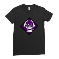 No Way Out Hq Diamond Perk Inspired Splash Art Ladies Fitted T-shirt | Artistshot