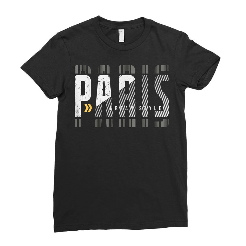 Paris Urban Style T Shirt Ladies Fitted T-Shirt by katheleenweb0 | Artistshot