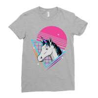 80s Unicorn Retro Gift  Vintage Magical Horse Ladies Fitted T-shirt | Artistshot