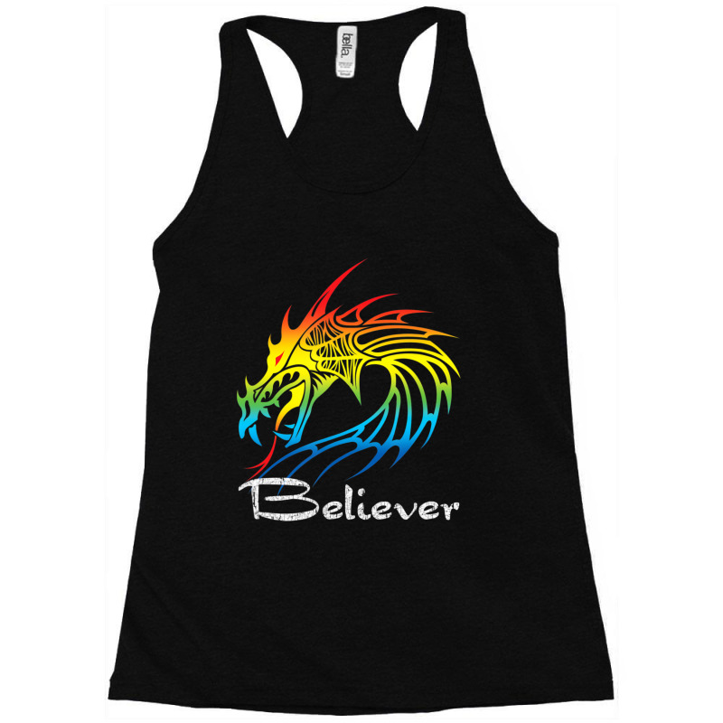 Trending Dragon Believer Imagine This Gift For Dragon Fans (2) Racerback Tank by femalesbaubles | Artistshot