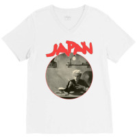 Japan 'tin Drum' V-neck Tee | Artistshot