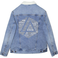 Triangle In Pentagon Unisex Sherpa-lined Denim Jacket | Artistshot