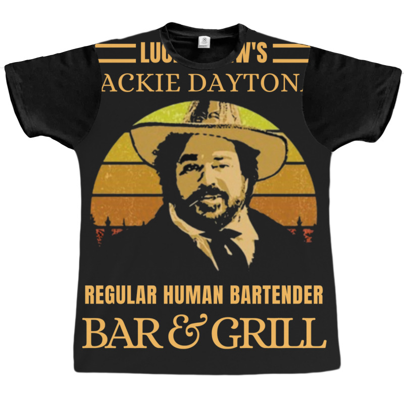 Lucky Brews Jackie Daytona Regular Human Bartender  Bar And Grill Vint Graphic T-shirt | Artistshot