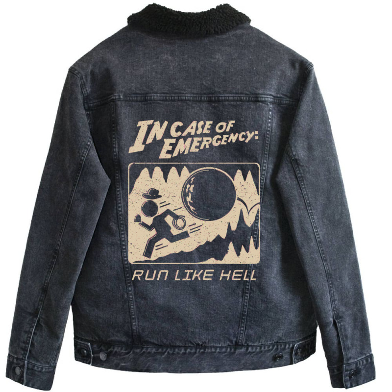 Indy Case Of Emergency Music Vintage Unisex Sherpa-lined Denim Jacket | Artistshot