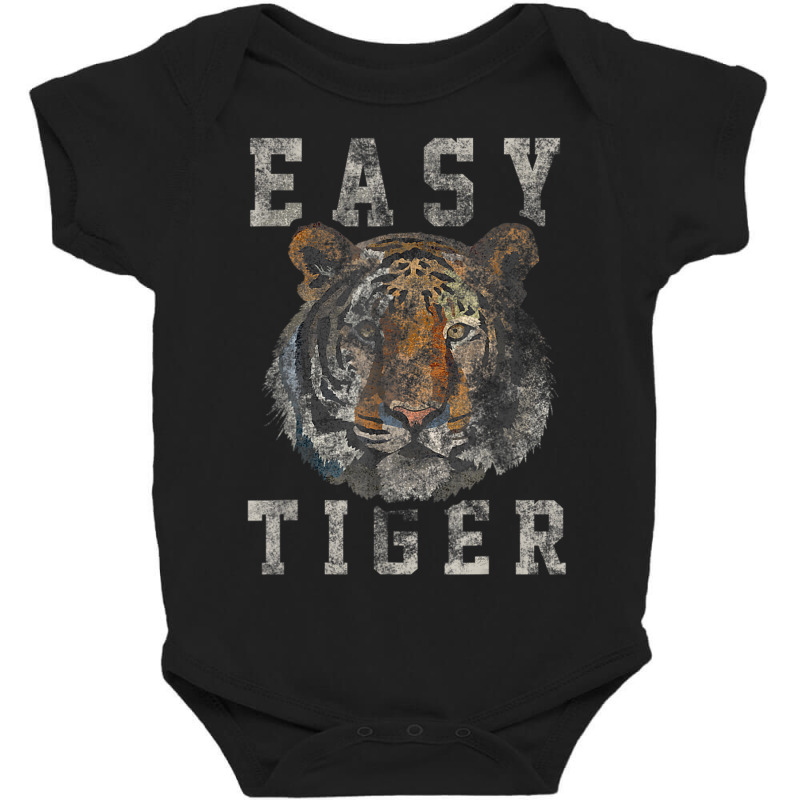 Trending Easy Tiger Distressed Casual-chic Baby Bodysuit by femalesbaubles | Artistshot