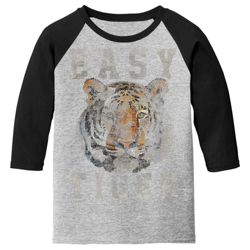 Trending Easy Tiger Distressed Casual-chic Youth 3/4 Sleeve by femalesbaubles | Artistshot