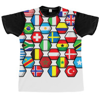 World Map Of Flags Globe Atlas, Flags Of The World Gift T Shirt Graphic T-shirt | Artistshot