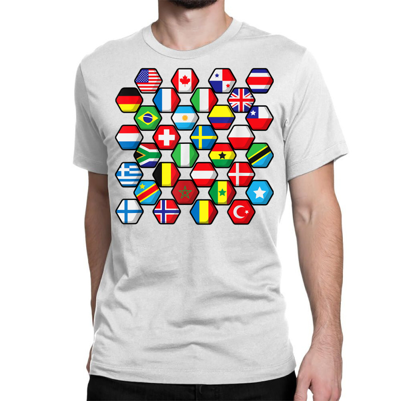 World Map Of Flags Globe Atlas, Flags Of The World Gift T Shirt Classic T-shirt | Artistshot