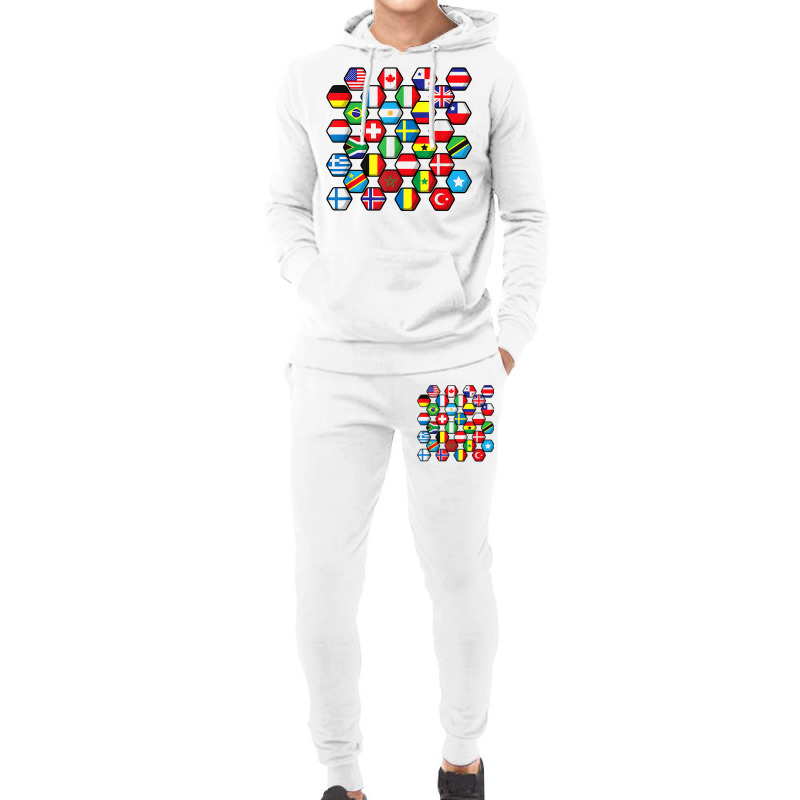 World Map Of Flags Globe Atlas, Flags Of The World Gift T Shirt Hoodie & Jogger Set | Artistshot