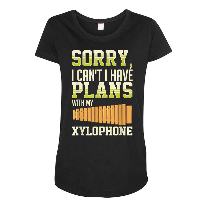 Xylophone Music Instrument Notes Player Glockenspiel T Shirt Maternity Scoop Neck T-shirt by noelenedh2mar | Artistshot