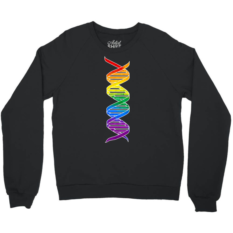 Rainbow Double Helix Classic Crewneck Sweatshirt | Artistshot