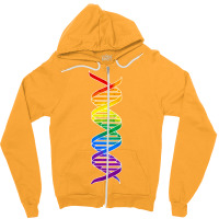 Rainbow Double Helix Classic Zipper Hoodie | Artistshot