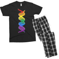 Rainbow Double Helix Classic Men's T-shirt Pajama Set | Artistshot