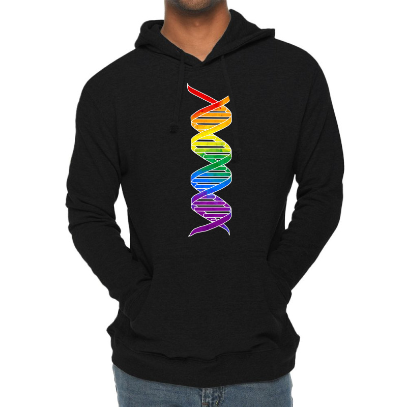 Rainbow Double Helix Classic Lightweight Hoodie | Artistshot