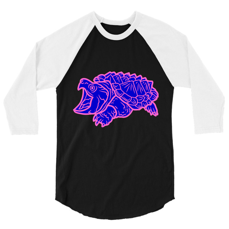 Trending Alligator Snapping Turtle - Reptile - Wildlife - Cute Turtle 3/4 Sleeve Shirt | Artistshot