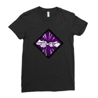 Power Struggle Hq Diamond Perk Inspired Splash Art Ladies Fitted T-shirt | Artistshot