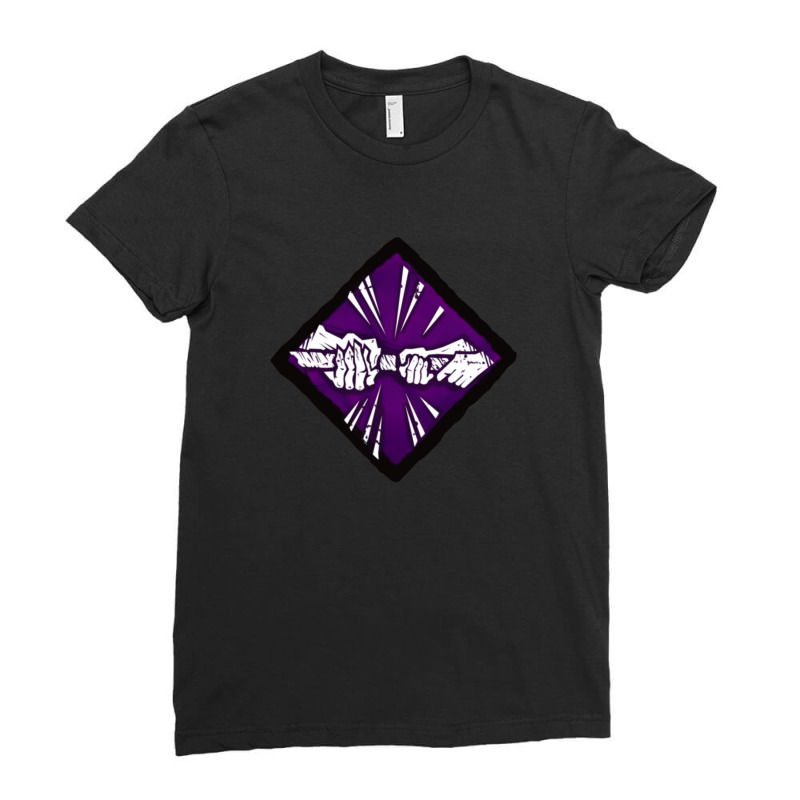 Power Struggle Hq Diamond Perk Inspired Splash Art Ladies Fitted T-shirt | Artistshot