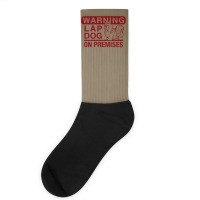 Lap Dog Warning Socks | Artistshot