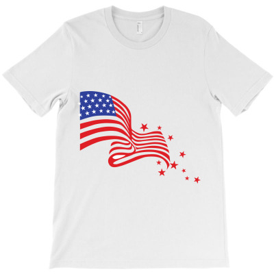 American Flag U S A T-shirt Designed By Dadan Rudiana