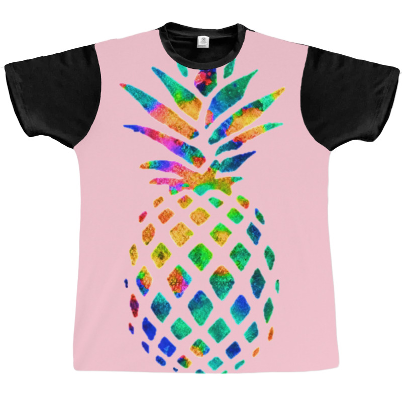 Rainbow Pineapple Classic Graphic T-shirt | Artistshot