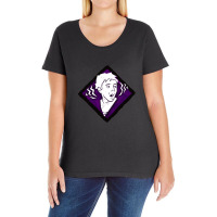 Premonition Hq Diamond Perk Inspired Splash Art Ladies Curvy T-shirt | Artistshot