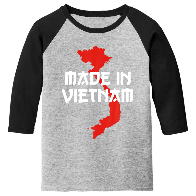 Made In Vietnam Vietnamese Language Funny Quote Youth 3/4 Sleeve by eldawysnpolv | Artistshot