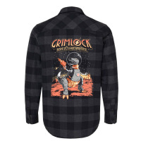 Space Pulp Robot Dinosaur Hero Flannel Shirt | Artistshot