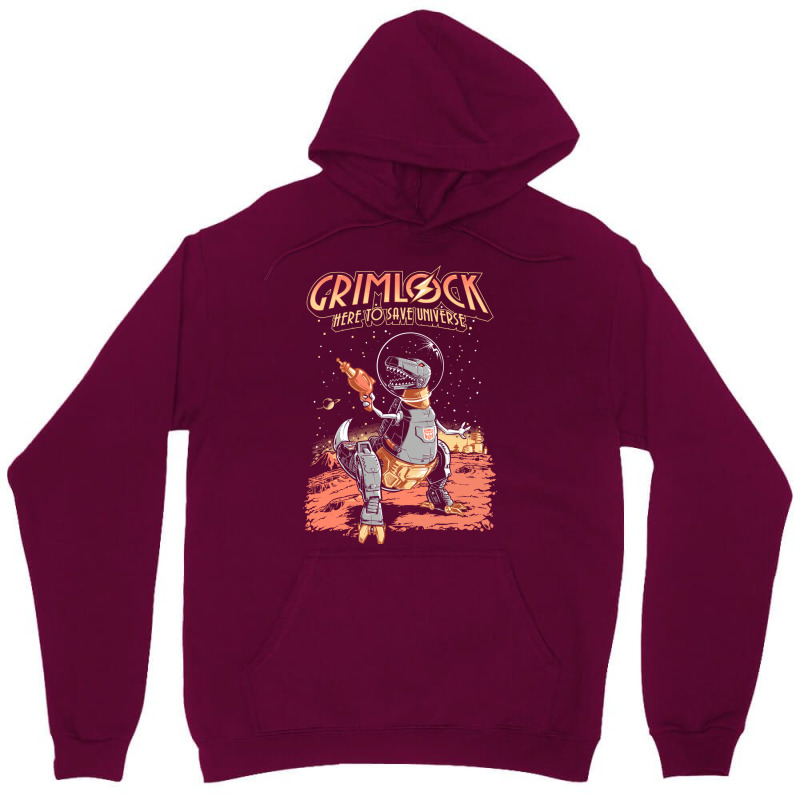 Space Pulp Robot Dinosaur Hero Unisex Hoodie | Artistshot