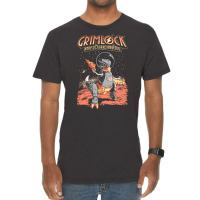 Space Pulp Robot Dinosaur Hero Vintage T-shirt | Artistshot