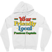 Your Friendly Local Pontoon Captain Funny Pontoon Boat Humor T Shirt Zipper Hoodie | Artistshot