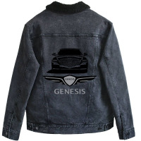 Genesis G80 2021 Now Design Unisex Sherpa-lined Denim Jacket | Artistshot