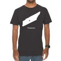 Tennessee Love Map Vintage T-shirt | Artistshot