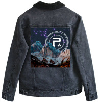 Periphery Moon Unisex Sherpa-lined Denim Jacket | Artistshot