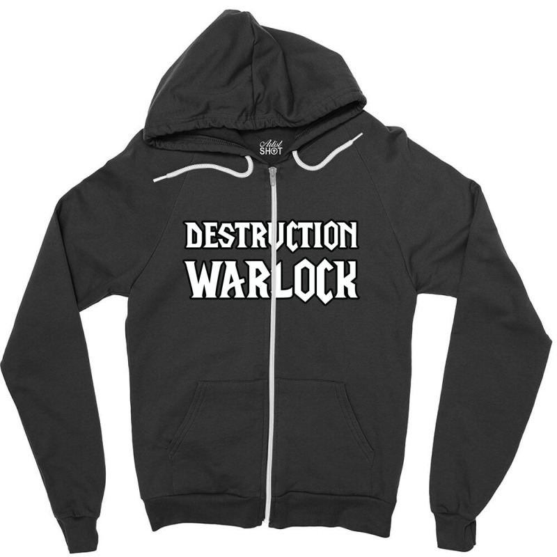 Destruction Warlock Friend Zipper Hoodie by ekukaevelsy | Artistshot