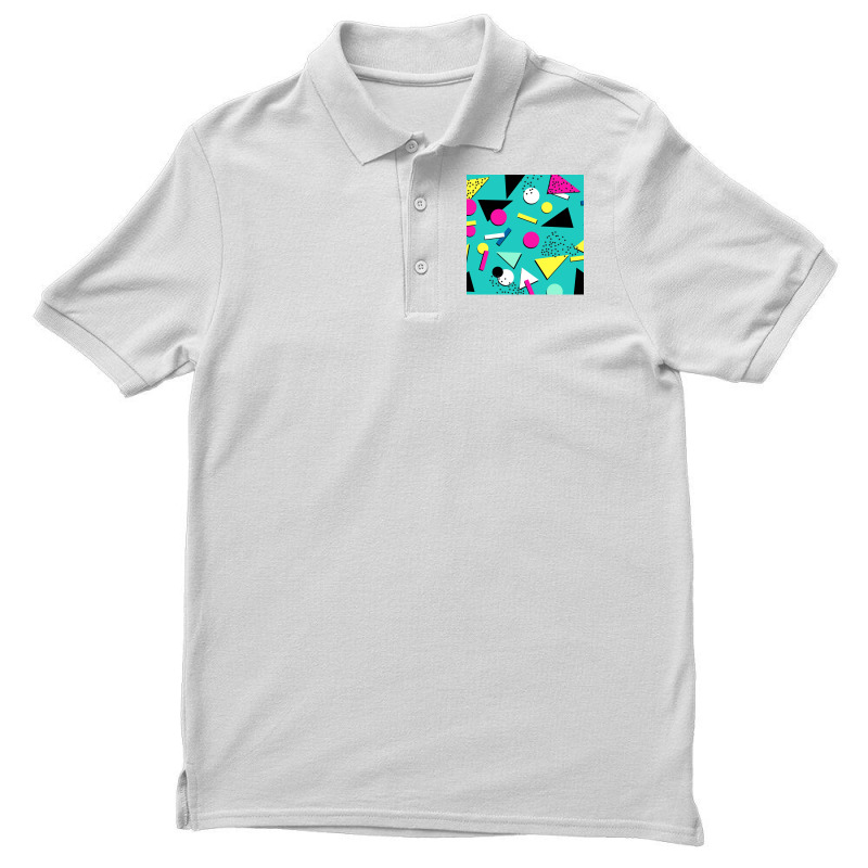 Chips Retro Memphis 80s 90s Design Chiffon Top Men's Polo Shirt by omakatetterl | Artistshot