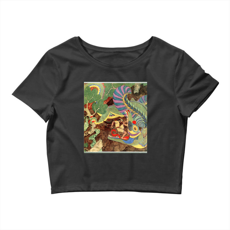 The Dragons Teeth  Edmund Dulac1 Crop Top by JudithPlagmann | Artistshot