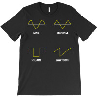 Sine Wave Synthesizer Music Producer Edm Techno Musician Dj T Shirt T-shirt | Artistshot