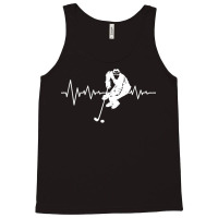 Heartbeat Hockey T  Shirtheartbeat Hockey Funny Gifts For Fathers Day Tank Top | Artistshot