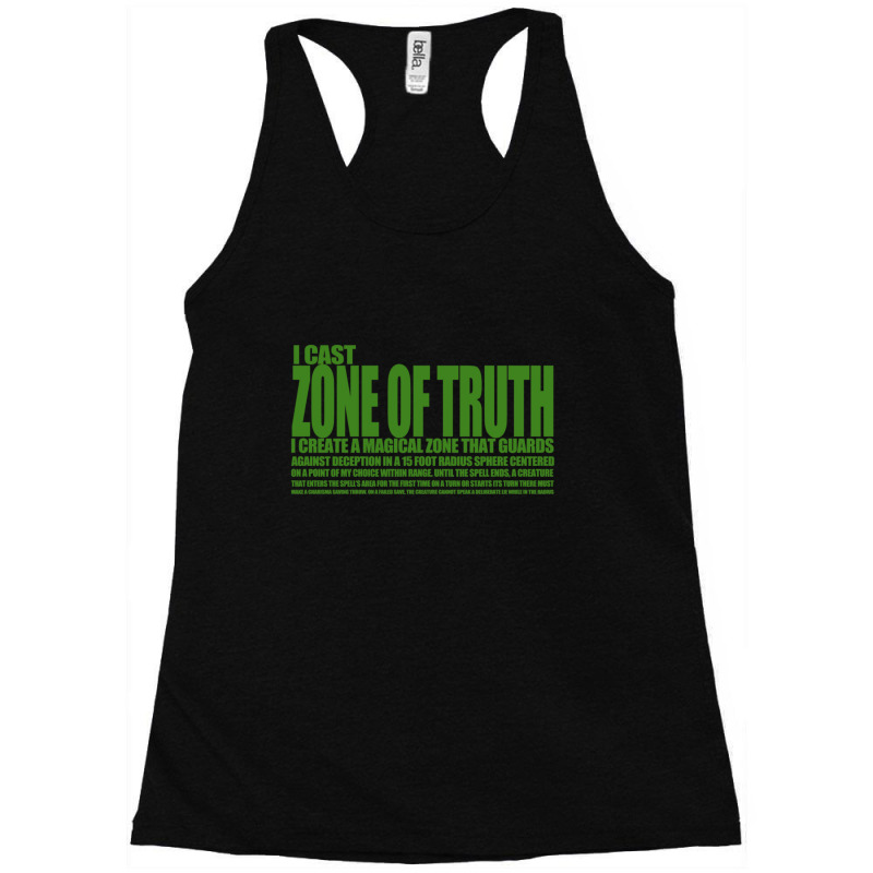 Zone Of Truth One Racerback Tank by CaridadAlstott | Artistshot