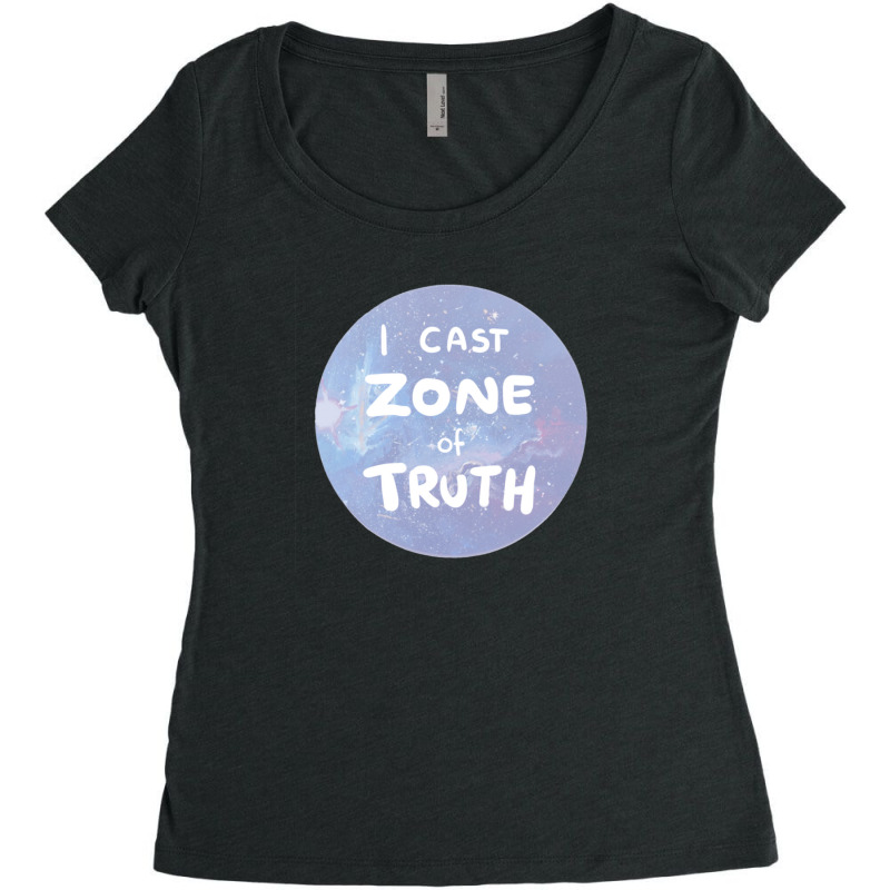 Zone Of Truth Women's Triblend Scoop T-shirt by CaridadAlstott | Artistshot