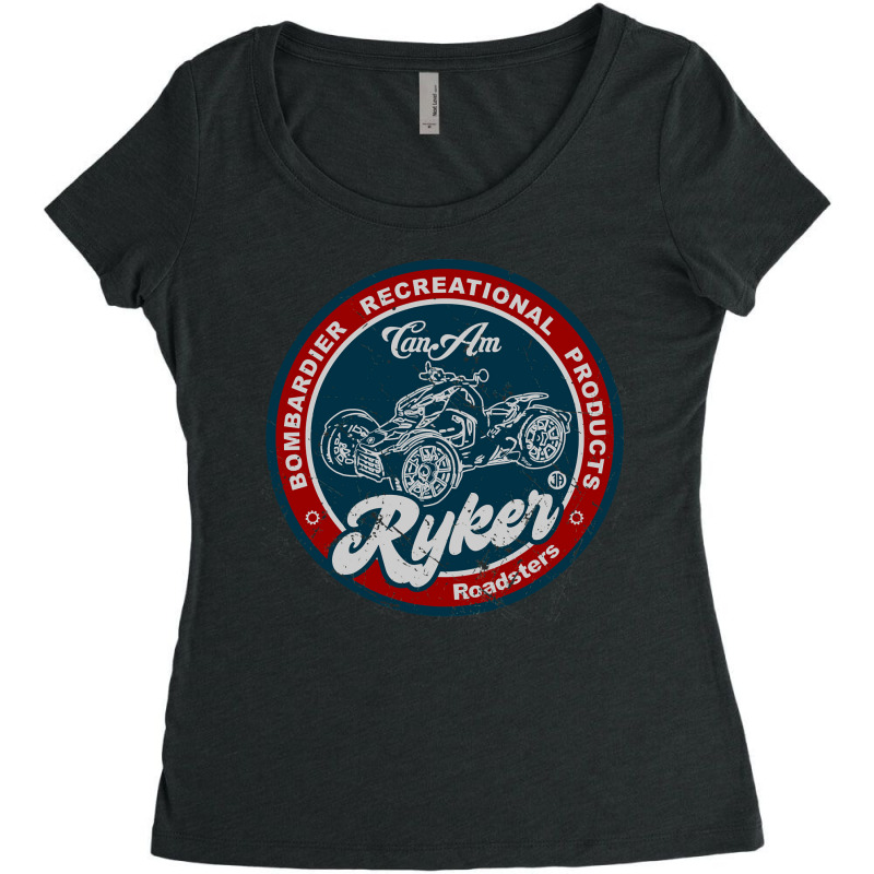 Can Am Ryker Retro Women's Triblend Scoop T-shirt by SusanLynnHartmann | Artistshot