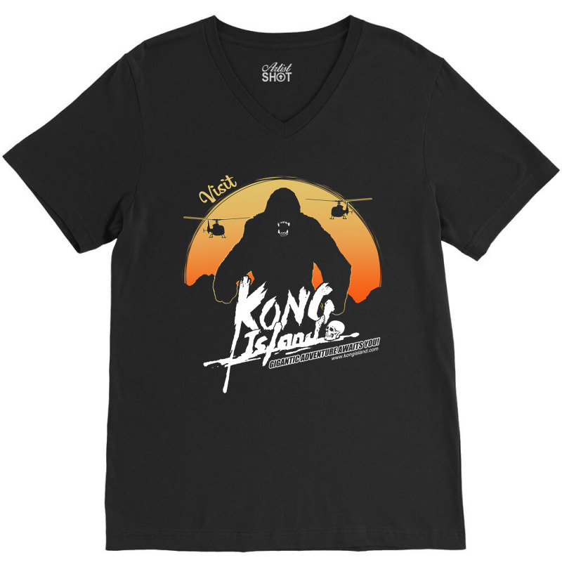 Limited Edition Visit Kong Island V-neck Tee | Artistshot